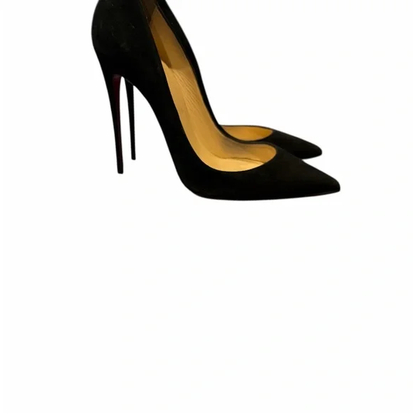 Christian Louboutin Suede Black So Kate Heels - Picture 2 of 3